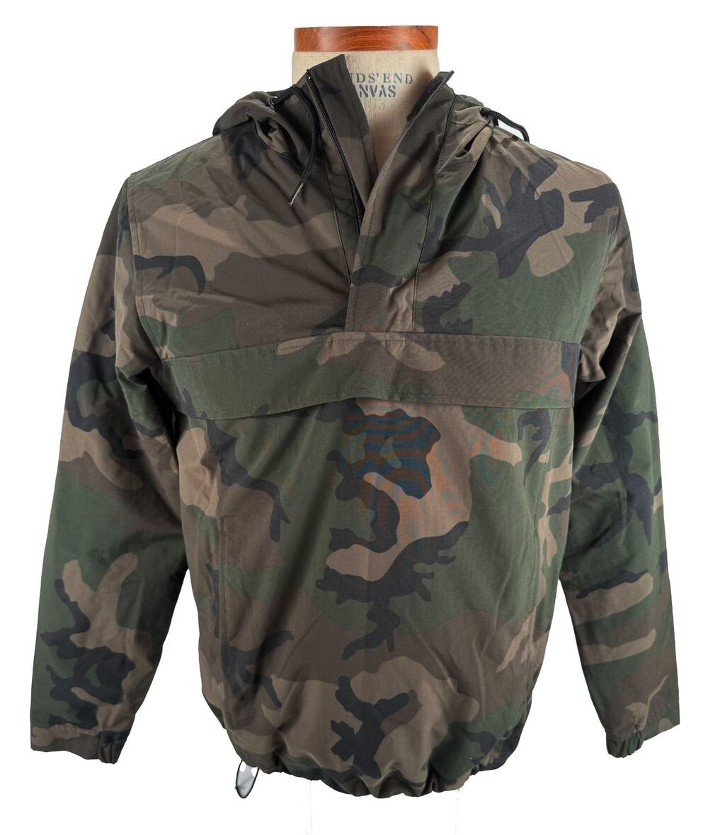 Carhartt WIP Nimbus Pullover Jacket Camo Woodland Hooded Windbreaker Small